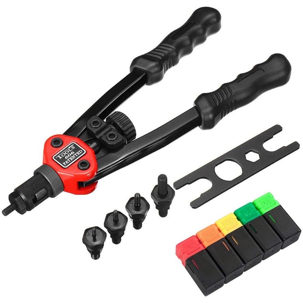 12'' Rivet Gun Kit Rivnut Thread Setting Tool Nut Setter NutSert Metric 900 Nuts