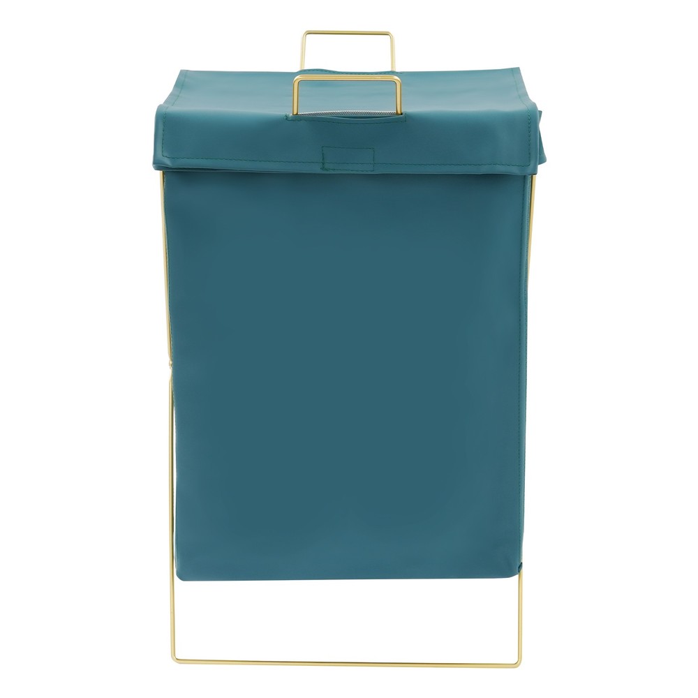 X-Frame Laundry Basket, Dirty Clothes Basket w/Lid, Foldable Laundry Hamper