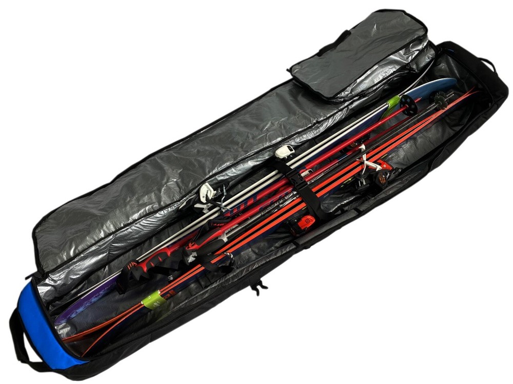 Element Equipment Wheeled Padded Ski Bag Double Pink Ripstop 180