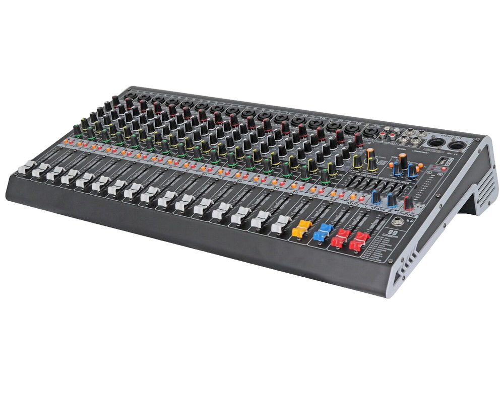 5Core Professional Audio Mixer 16 Channel DJ Mixing Board Bluetooth USB Analog