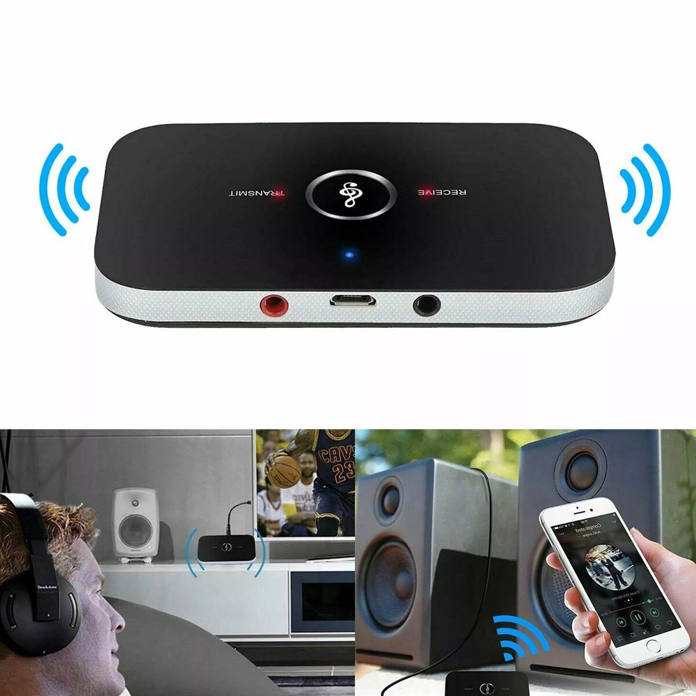 Bluetooth Receiver & Transmitter Wireless RCA to 3.5mm Aux Audio Adapter