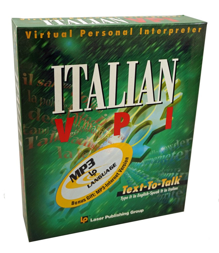 Learn to Speak Italian Language VPI CD-Rom Software - Translate, Hear and Speak