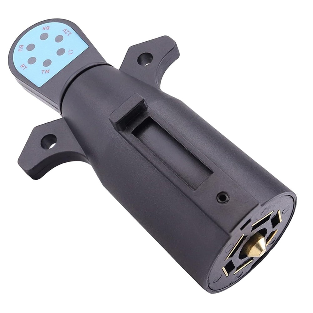 Trailer Light Tester, 7 Pin Trailer Plug Tester with LED Light, 7-Way Trailer...
