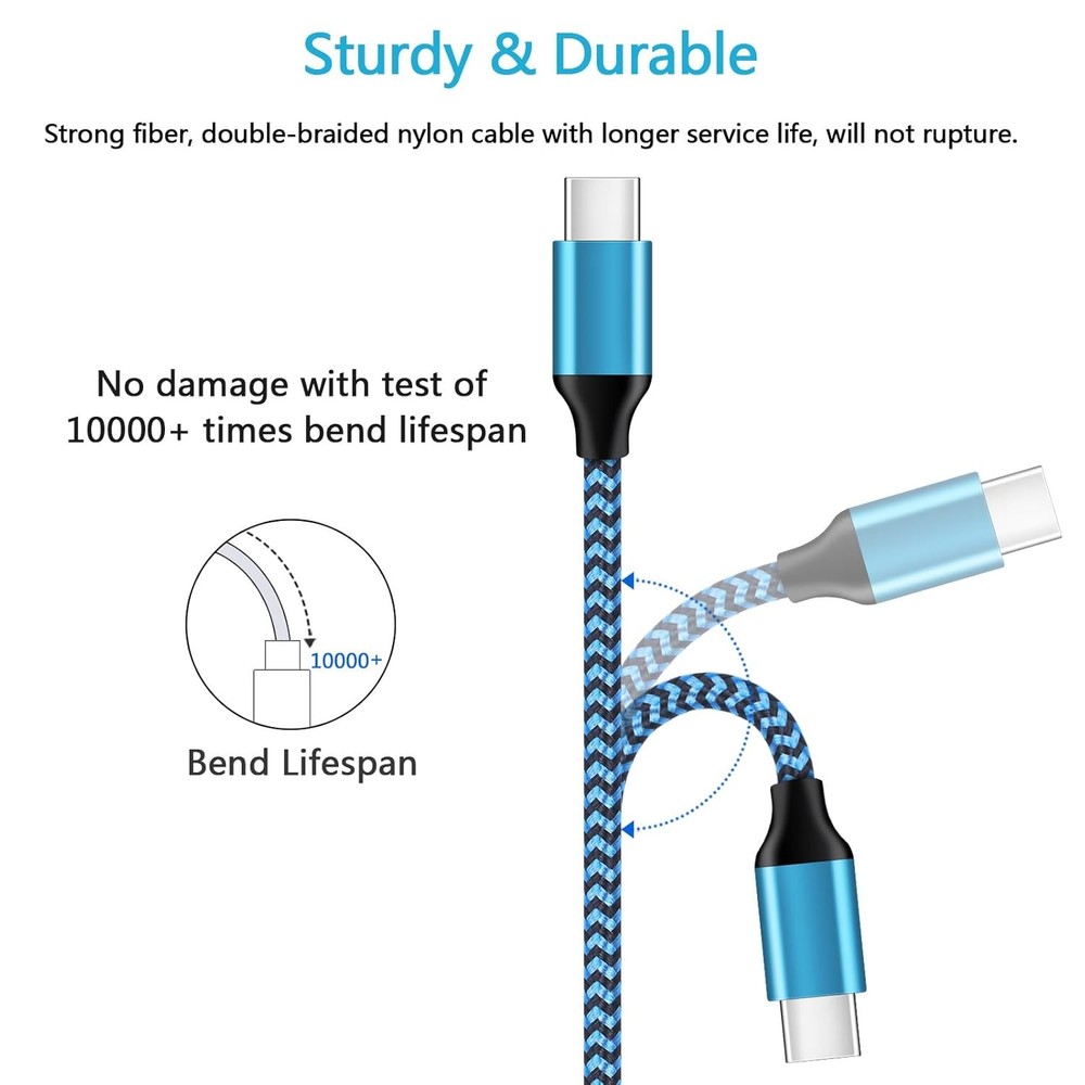 FiveBox 6ft Fast Charging Cable Charger for iPhone 16e, 16, 16 Pro Max, 16...