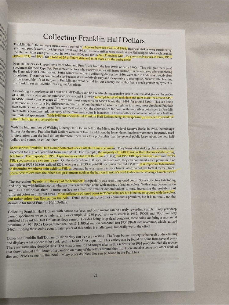 The Authoritative Reference on Franklin Half Dollars by Kevin Flynn