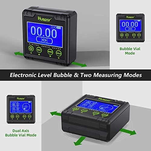Digital Angle Gauge Protractor, Electronic Bubble Angle Finder Dual Axis AG03