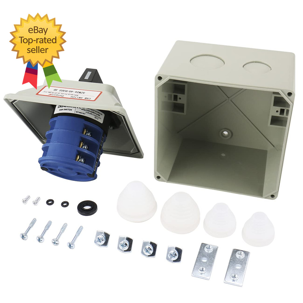 Universal Rotary Changeover Switch with Master Switch Exterior Box 660V