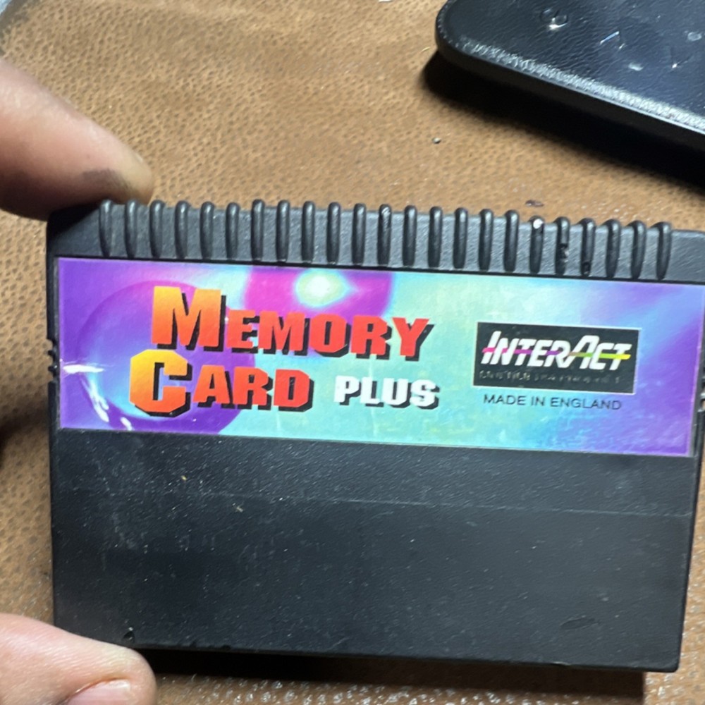 InterAct Memory Card Plus Black for Sega Saturn Proprietary Connectivity