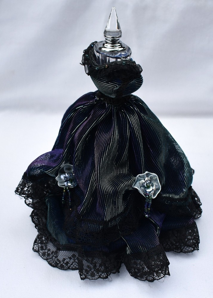 Popular Creations - PEACOCK DRESS EITH PERFUME BOTTLE