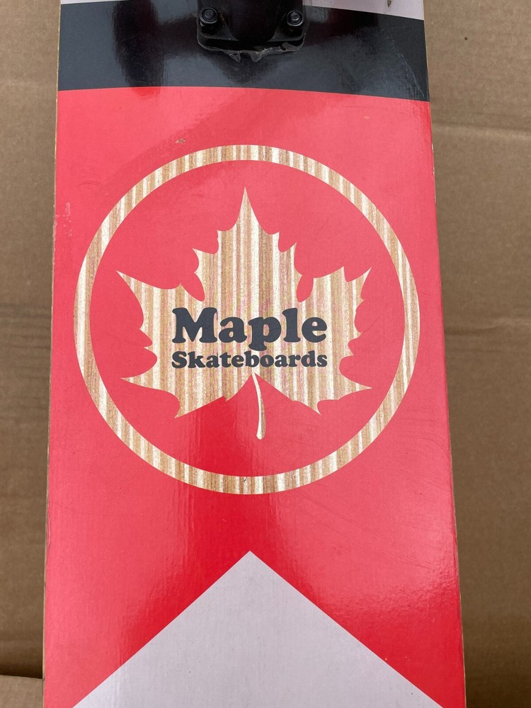 Maple Skateboard 31" x 7-1/2" Complete Board, w/ Maple 53 Wheels