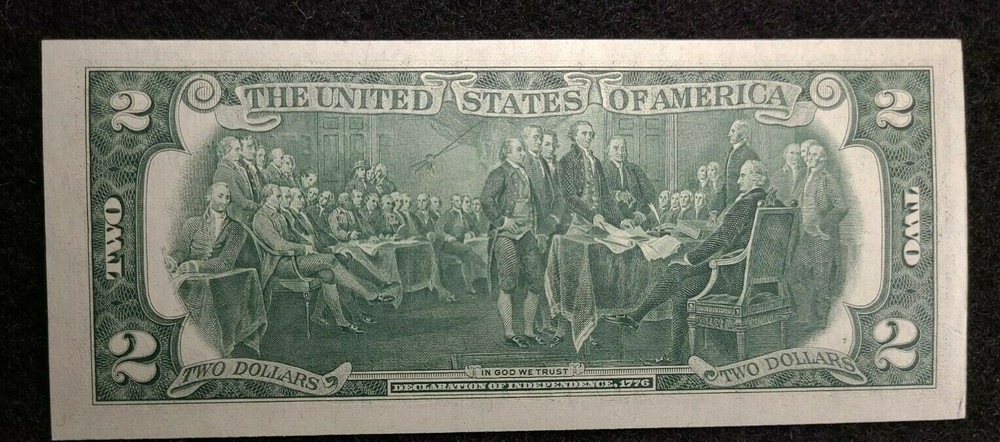 1976 $2 FRN Error, low serial #, star note F 00067891 * STAR NOTE WITH ERROR