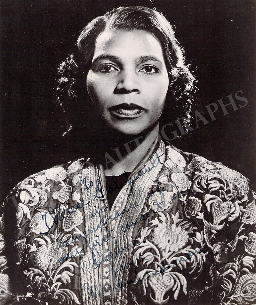 Anderson, Marian - Signed Photograph