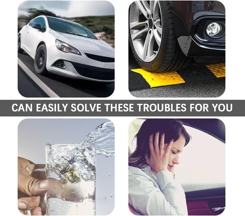 Universal Car Cup Holder Stabilizer Set – Anti-Shake Silicone Inserts (6 pcs)