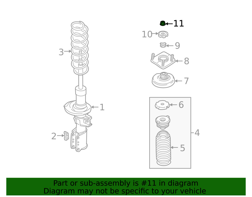 Genuine Volvo Lock Nut 985660