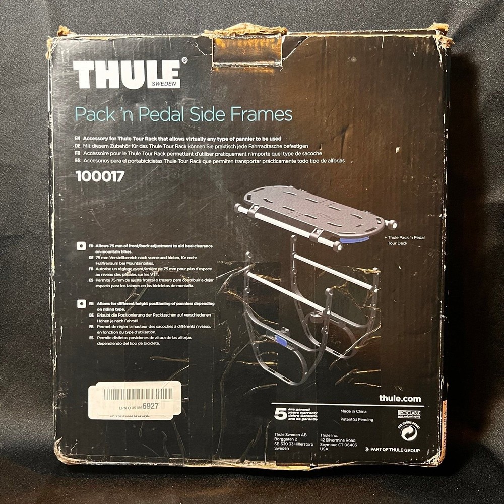 THULE SWEDEN Pack 'n Pedal Side Frames