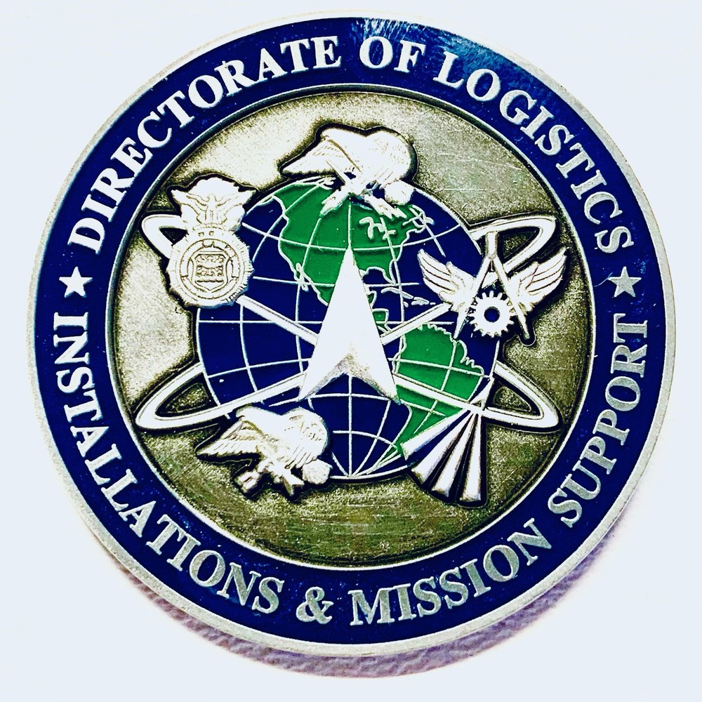 USAF Space Command 2 Inch Silver Challenge Coin - Limited Edition