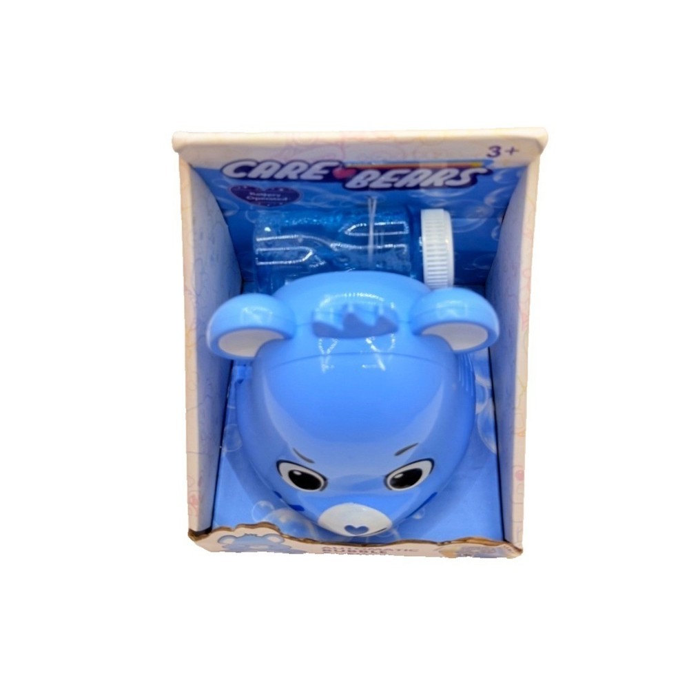 Care Bears Grumpy Bear Automatic Bubble Blower Blue Machine with Solution NEW