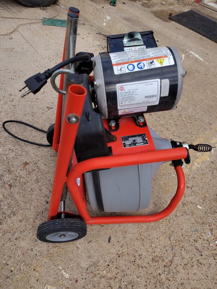Ridgid K-400 Sewer Rooter Snake Machine 75 Feet