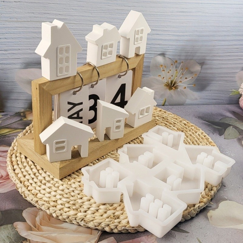 Reusable Detachable House Structure Silicone Mould Decorative Making Tool