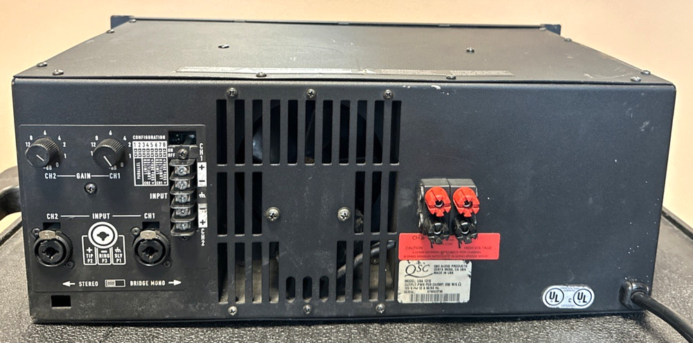 QSC USA1310 Power Amplifier Tested & working!