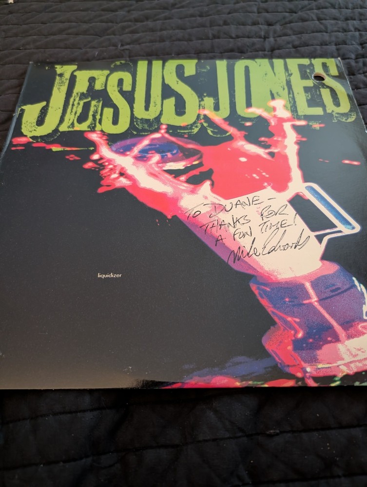 Jesus Jones Liquidizer Signed Vinyl
