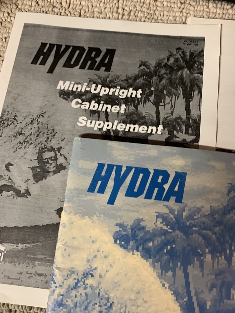 original Hydra Set Atari Arcade Video Game manual