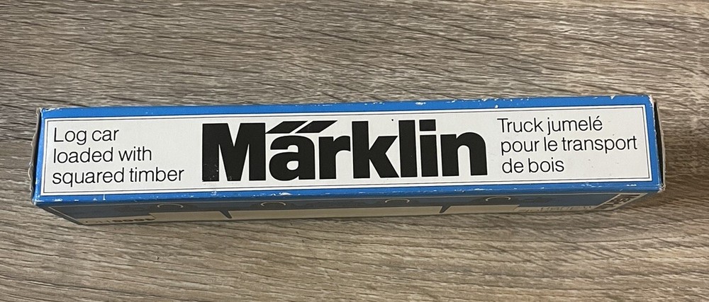 MARKLIN HO 4665 - Log Car Loaded With Square Timber