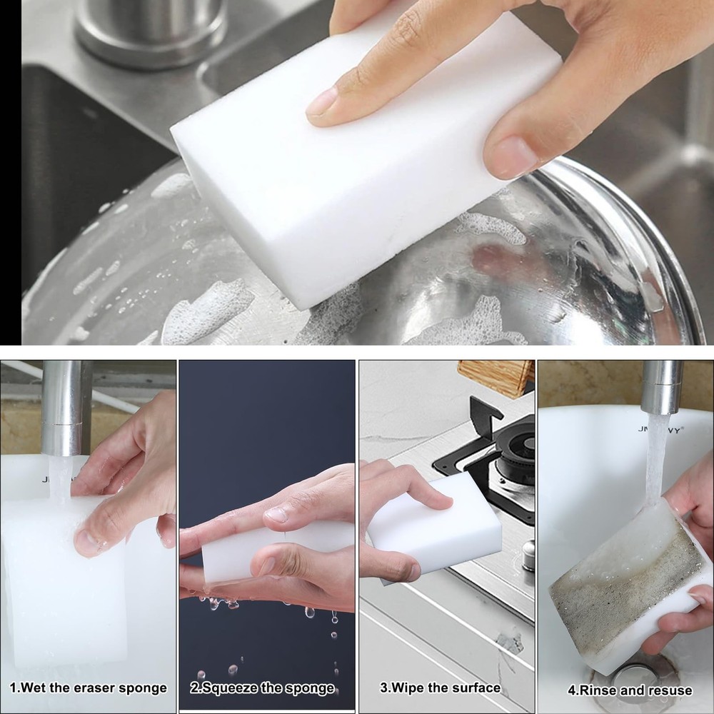 Magic Sponge Eraser,Multi-Functional Household Cleaning Kitchen Dish Sponge f...