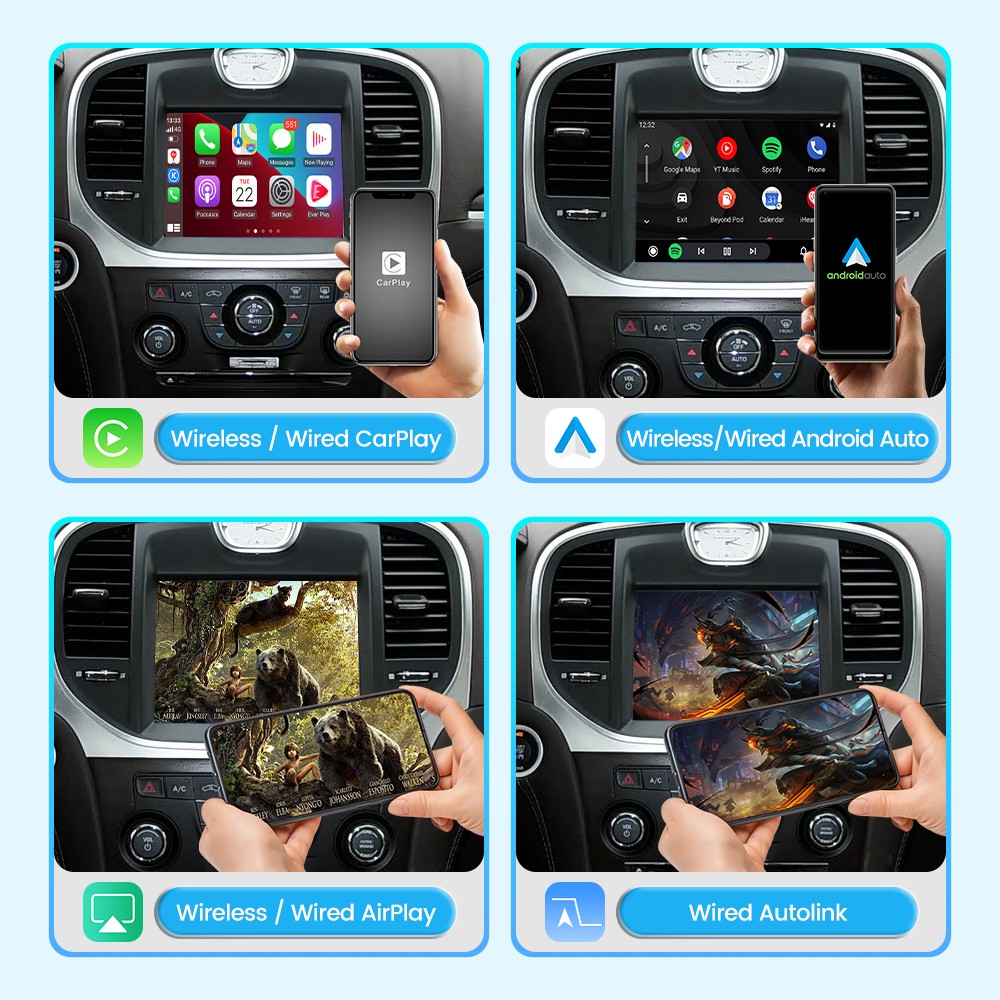 Wireless CarPlay, Android Auto Module Kit For 2012-2014 Chrysler 300