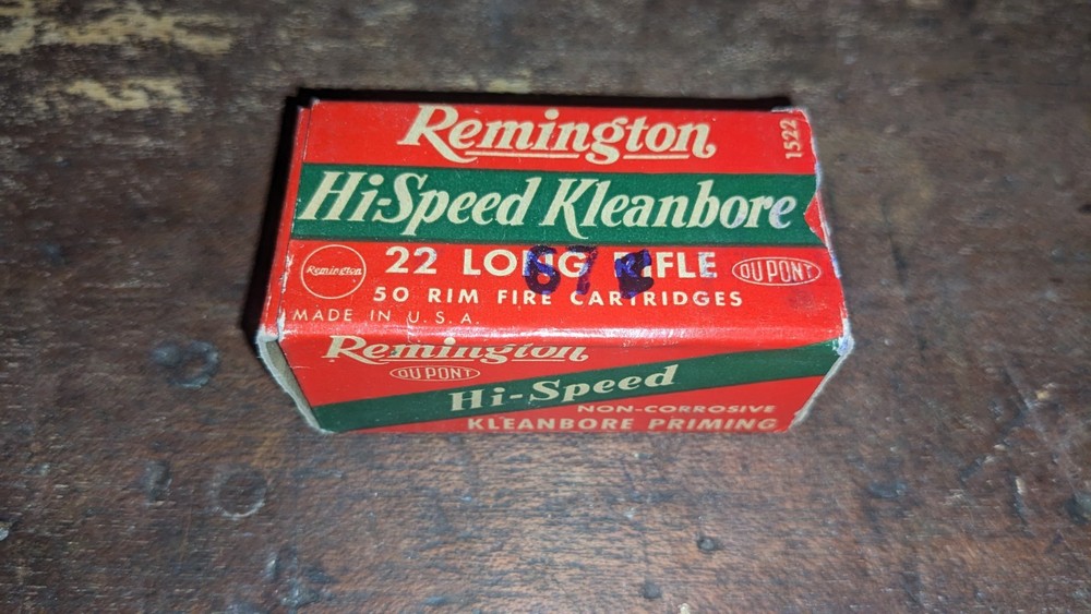 Vintage Remington 22 Cal. Ammo Box. Empty.