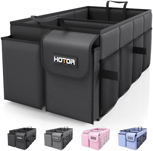 Foldable Trunk Organizer Sturdy Car Storage Compartments