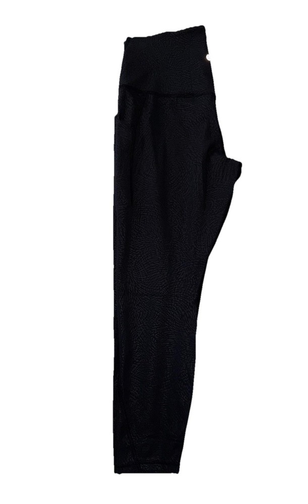 NWT🖤LULULEMON🖤SIZE 14🖤ALIGN HR 25” W/POCKETS🖤AUTHENTIC🖤RIPPLE EMBOSS BLACK