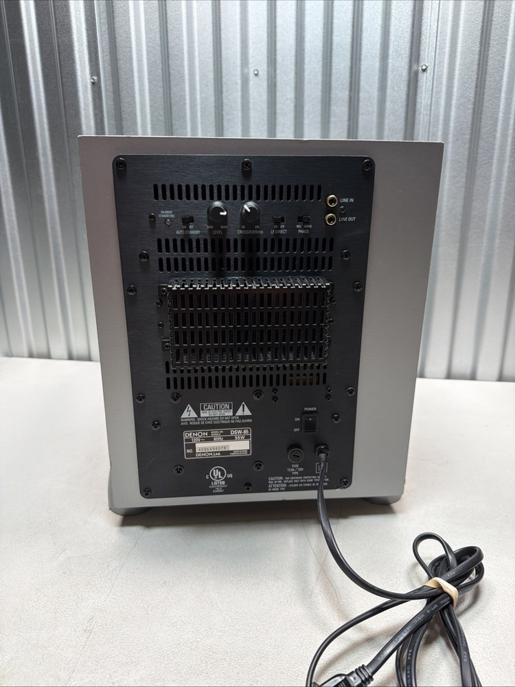 Denon DSW-65 Grey Subwoofer - Working!