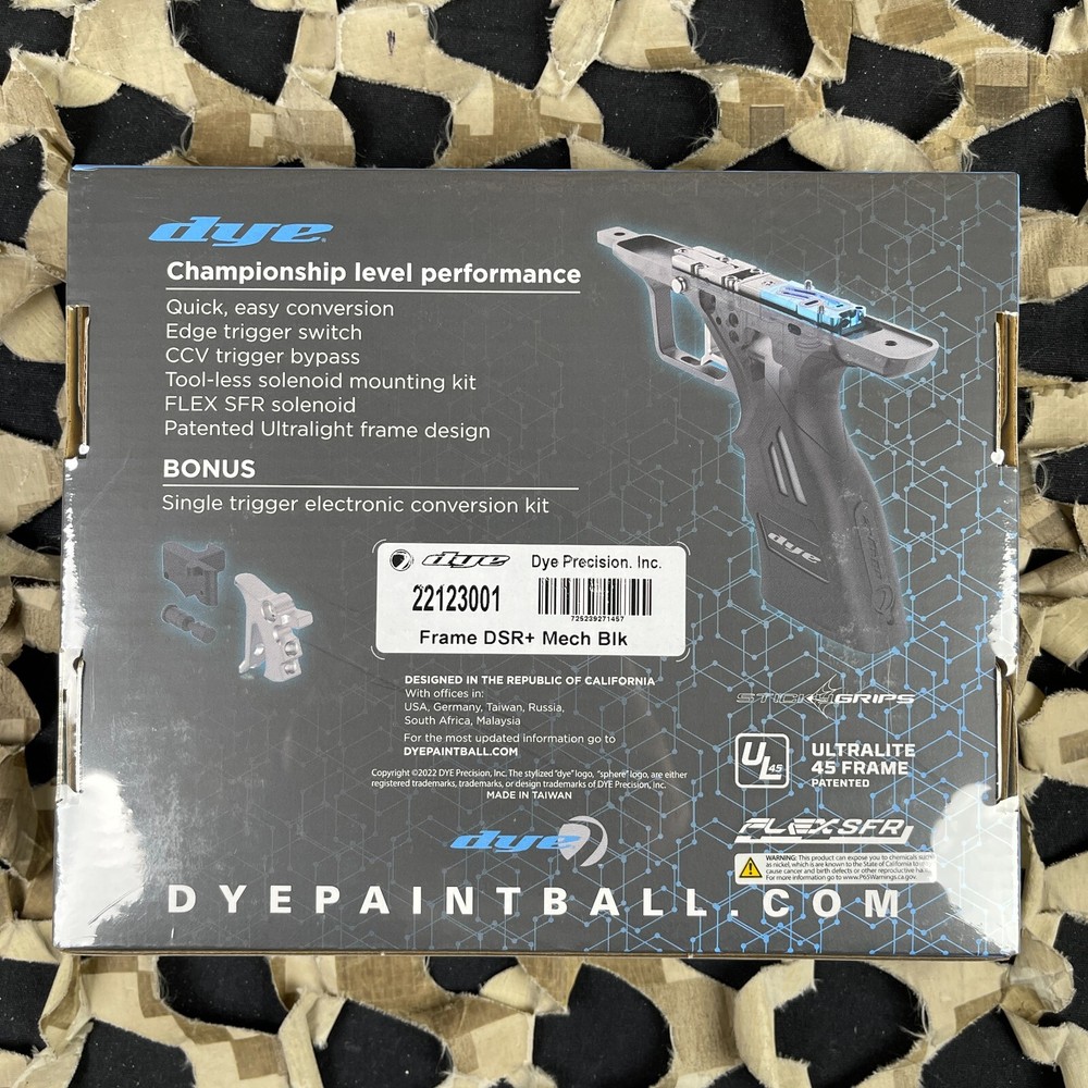 NEW Dye DSR+ Mechanical Trigger Frame - Black