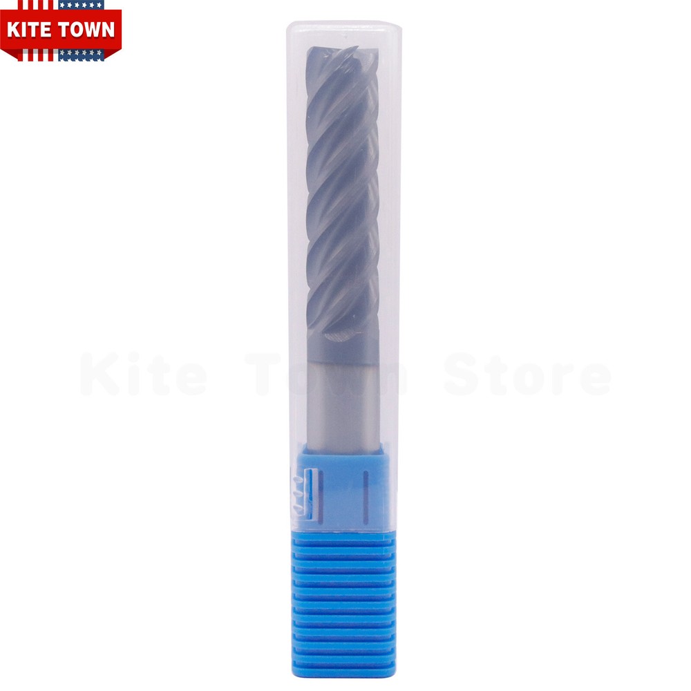 5 Flute Solid Carbide 3/4" x 2-3/4" x 6" Long End Mill - AlTiN Coated