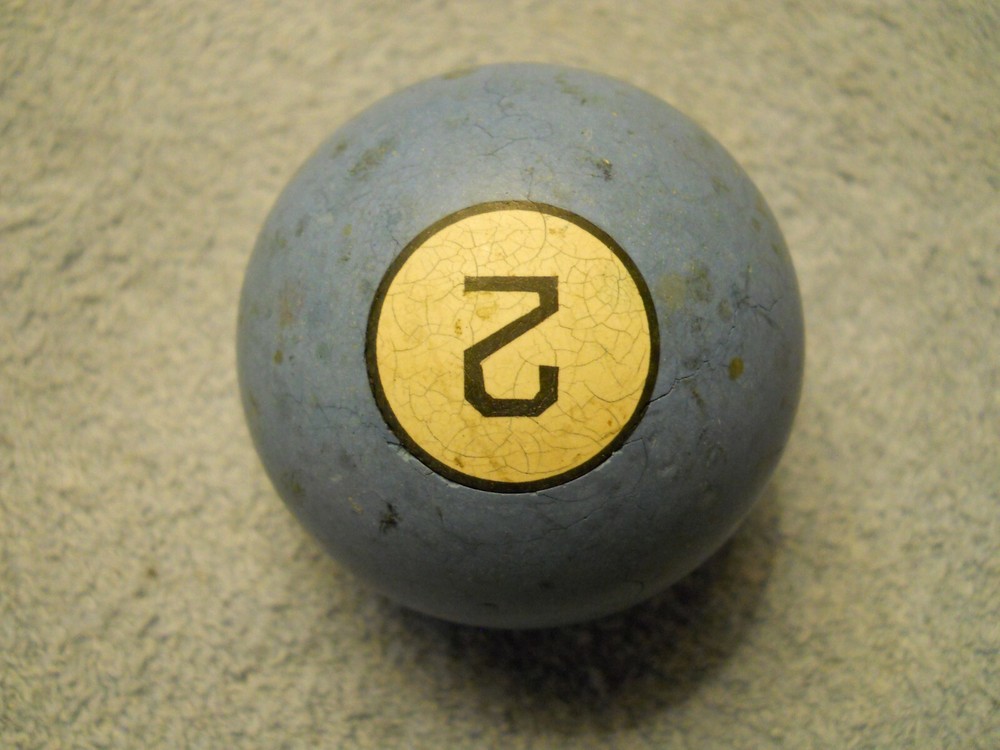 Vintage Clay Billiard Ball- #2