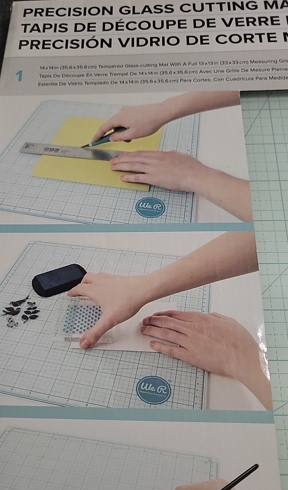 We R Memory Keepers Glass Cutting Mat, White, Sturdy Craft Work Surface, Easy...