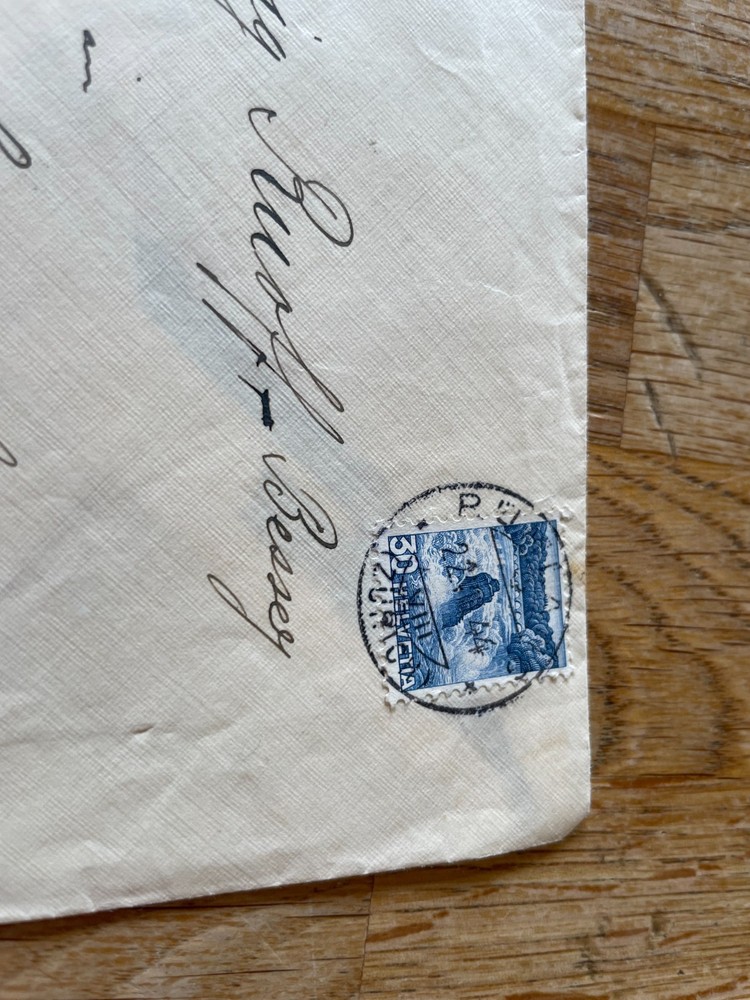Switzerland Zurich to Lindelfingen 1944, with triple code marks very rare CENSOR
