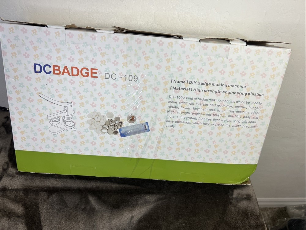 DC Badge DC-109 Button Badge Making Machine NOB 58mm