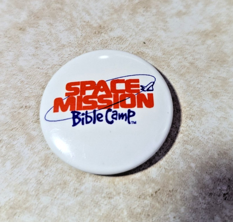 Space Mission Bible Camp Pin