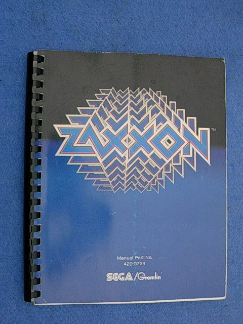 1982 Sega/Gremlin ZAXXON Video Game Operators Manuals