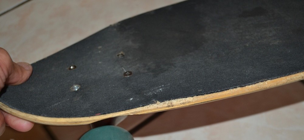 Punked skateboard with speed cruiser wheels