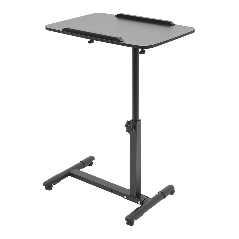 Adjustable Rolling Bedside Table with Wheels for Home and Office Use