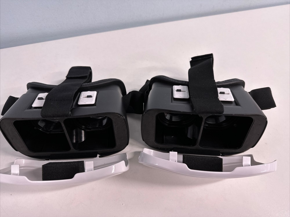 2-PACK ONN White Virtual Reality VR Smartphone Headset for Apple or Android