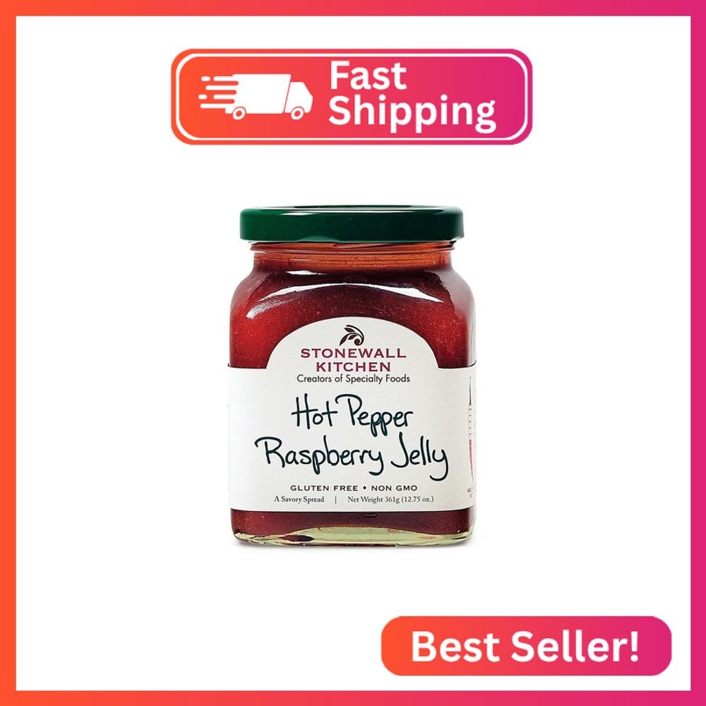 Stonewall Kitchen Hot Pepper Raspberry Jelly, 12.75 oz