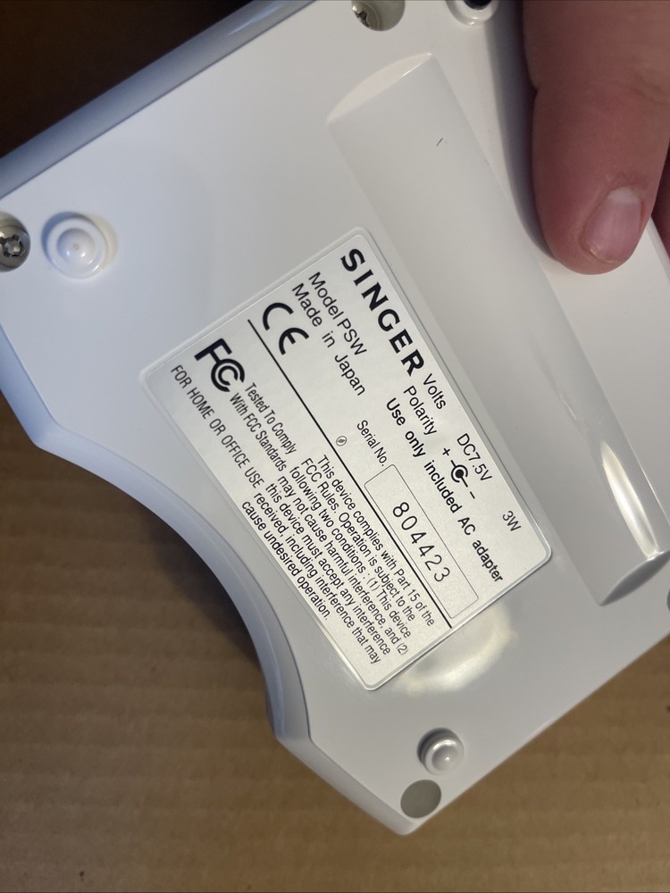 Singer Japan Professional Sew-Ware PSW Interface Card Reader White