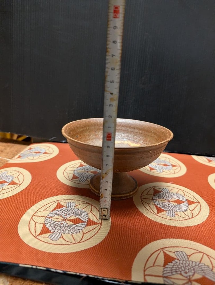 Tea Utensils with elevated stand brown approx 15cm