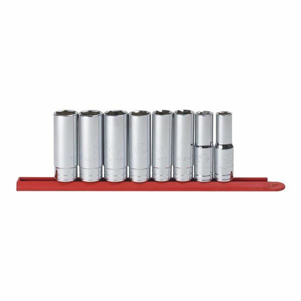 Gearwrench 80705 8 Piece 1/2" Drive 6 Point Deep Socket Set