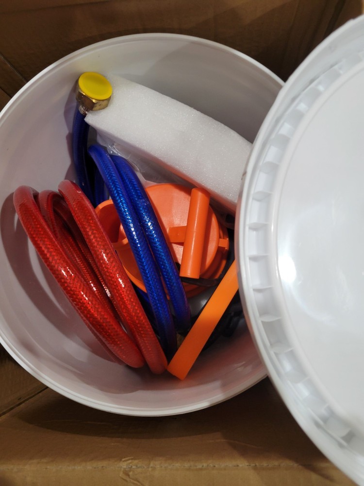 VEVOR Tankless Water Heater Flushing Descale Kit with Pump & 3.7 Gallon Pail