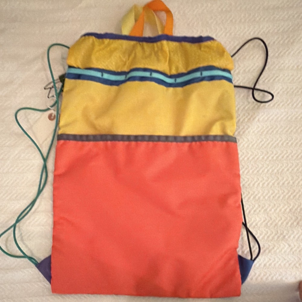 Cotopaxi Drawstring Hiking Daypack Multicolor Nylon Lightweight One Size